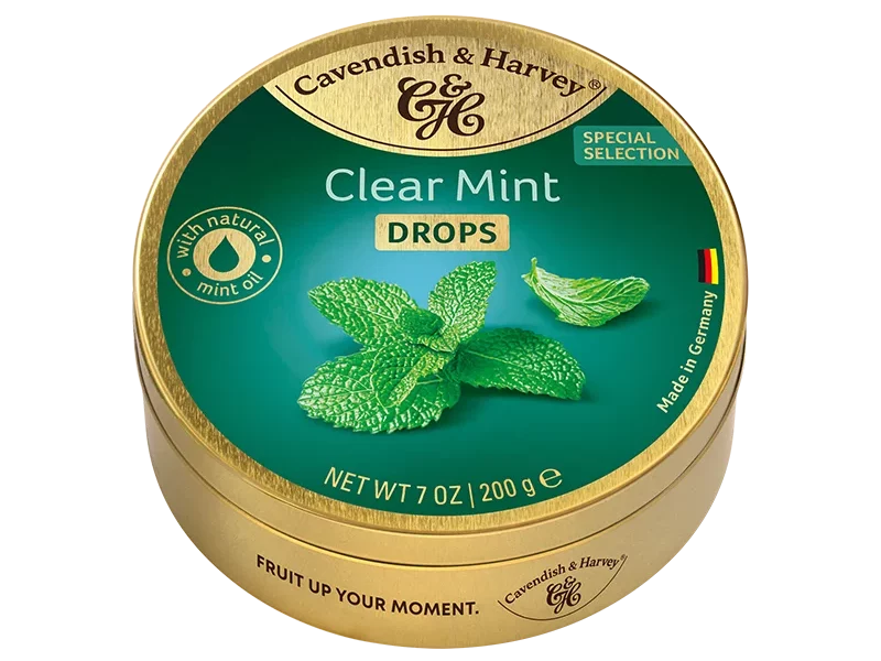 Cavendish & Harvey Clear Mint Drops 200g