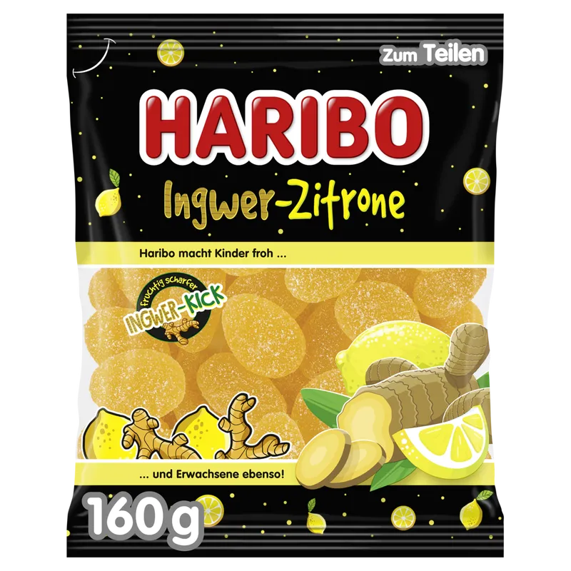 Haribo Ginger Lemon 160g