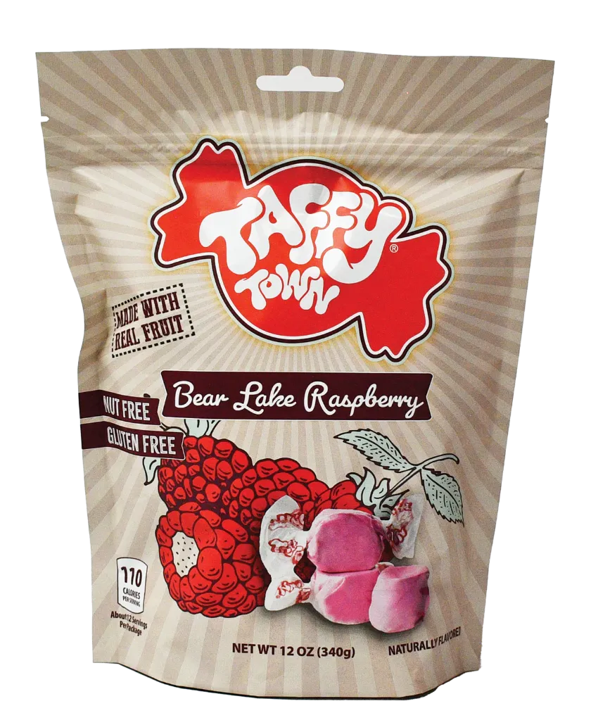 Taffy Town Bear Lake Raspberry Taffy 12oz - 340g