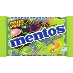 [CR0215] Mentos Sour Tones Rolls 5-pk 188g