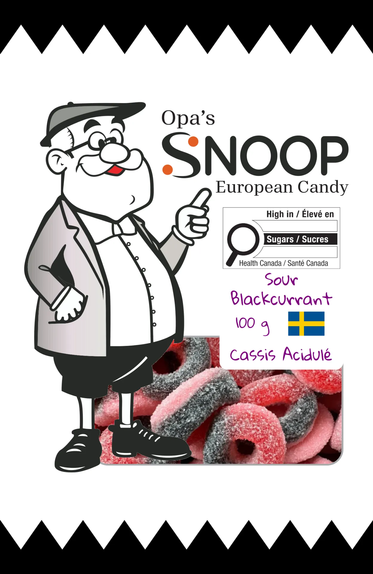 Snoop Sour Blackcurrant 100g