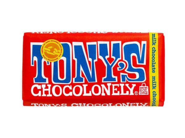 Tony's Chocolonely Milk Chocolate Bar (180g)