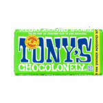 Tony's Chocolonely Dark Chocolate Bar w/ Almond & Sea Salt (180g)
