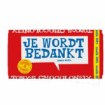Tony's Chocolonely Milk Chocolate Bar "Bedankt" (180g)