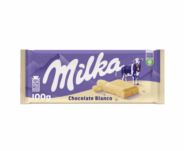 Milka White Chocolate Bar (100g)
