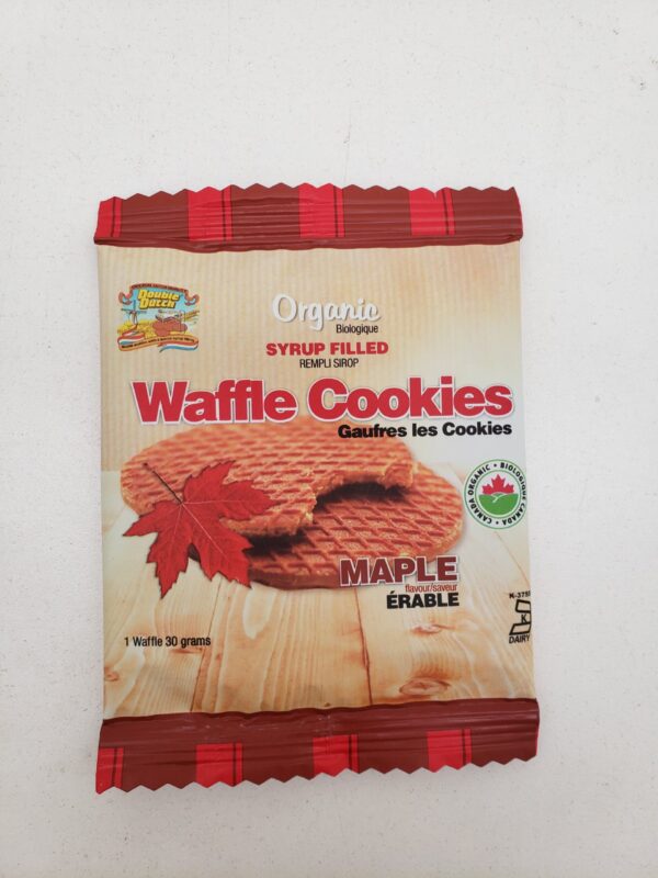 Double Dutch Organic Maple Single Syrup Waffles (30g)
