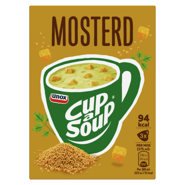 Unox Mustard Cup-A-Soup 3-pk (60g)