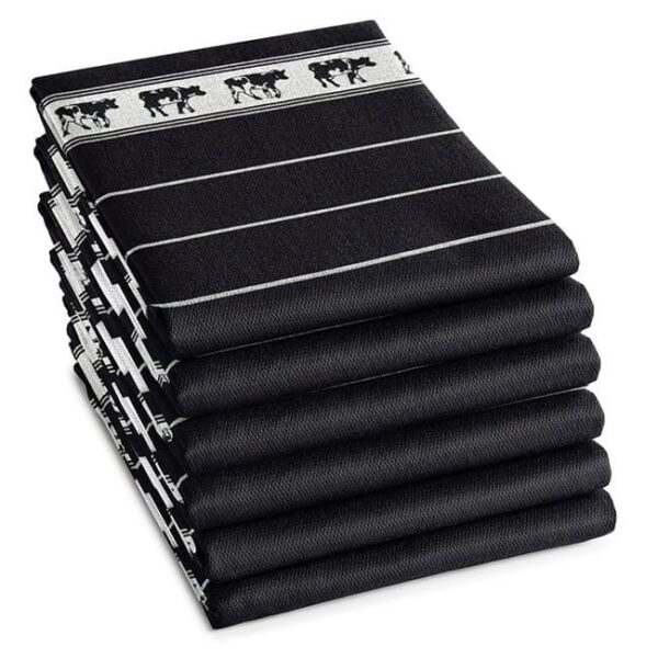 DDDDD - Tea Towel - Black Cow