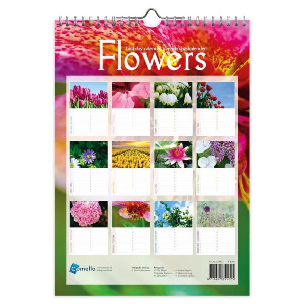 Birthday Calendars - Flower Close-Ups