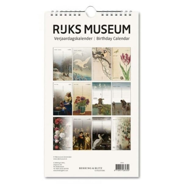 Birthday Calendars - Rijksmuseum Paintings
