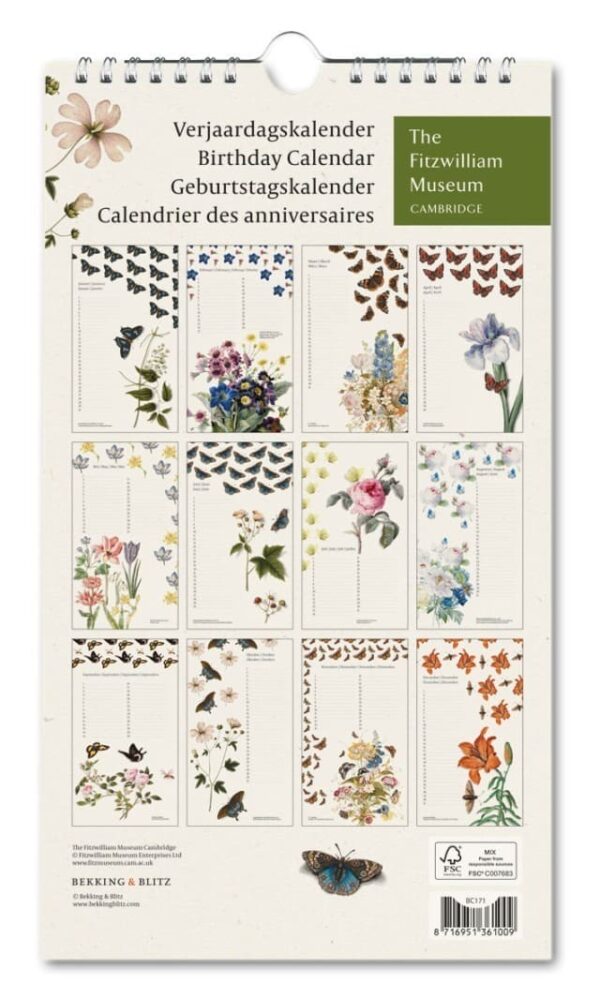 Birthday Calendars - Fitzwilliam Museum
