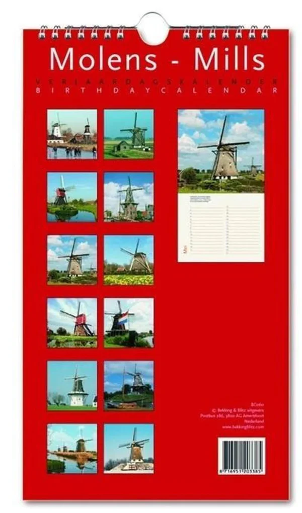 Birthday Calendars - Molens (Windmills)