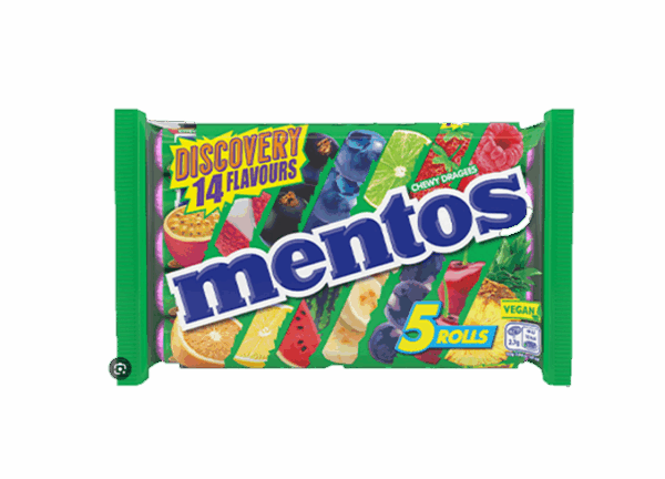 Mentos Discovery Rolls 5-pk (188g)